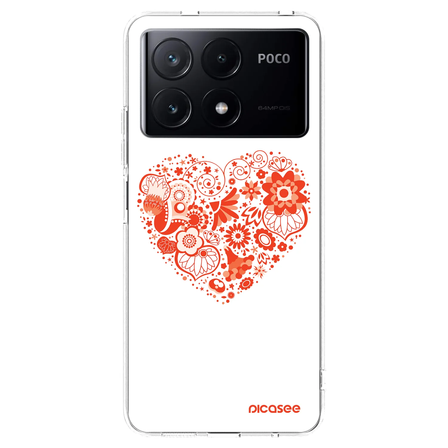 Picasee husă transparentă din silicon pentru Xiaomi Poco X6 Pro - Big heart