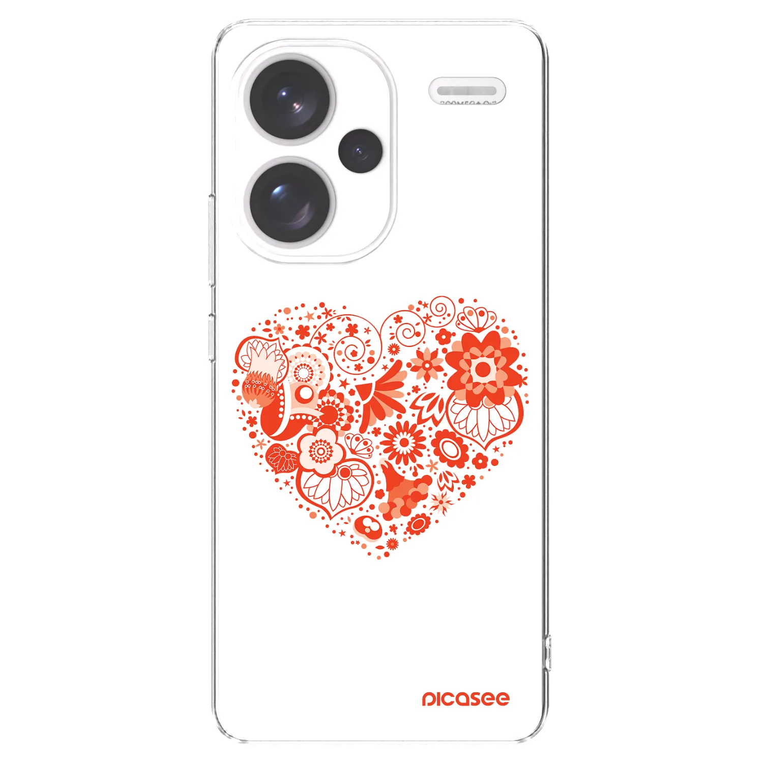 Picasee husă transparentă din silicon pentru Xiaomi Redmi Note 13 Pro+ 5G - Big heart