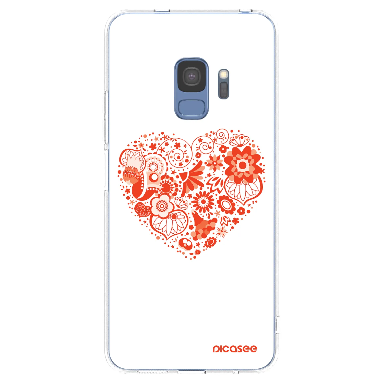 Picasee husă transparentă din silicon pentru Samsung Galaxy S9 G960F - Big heart