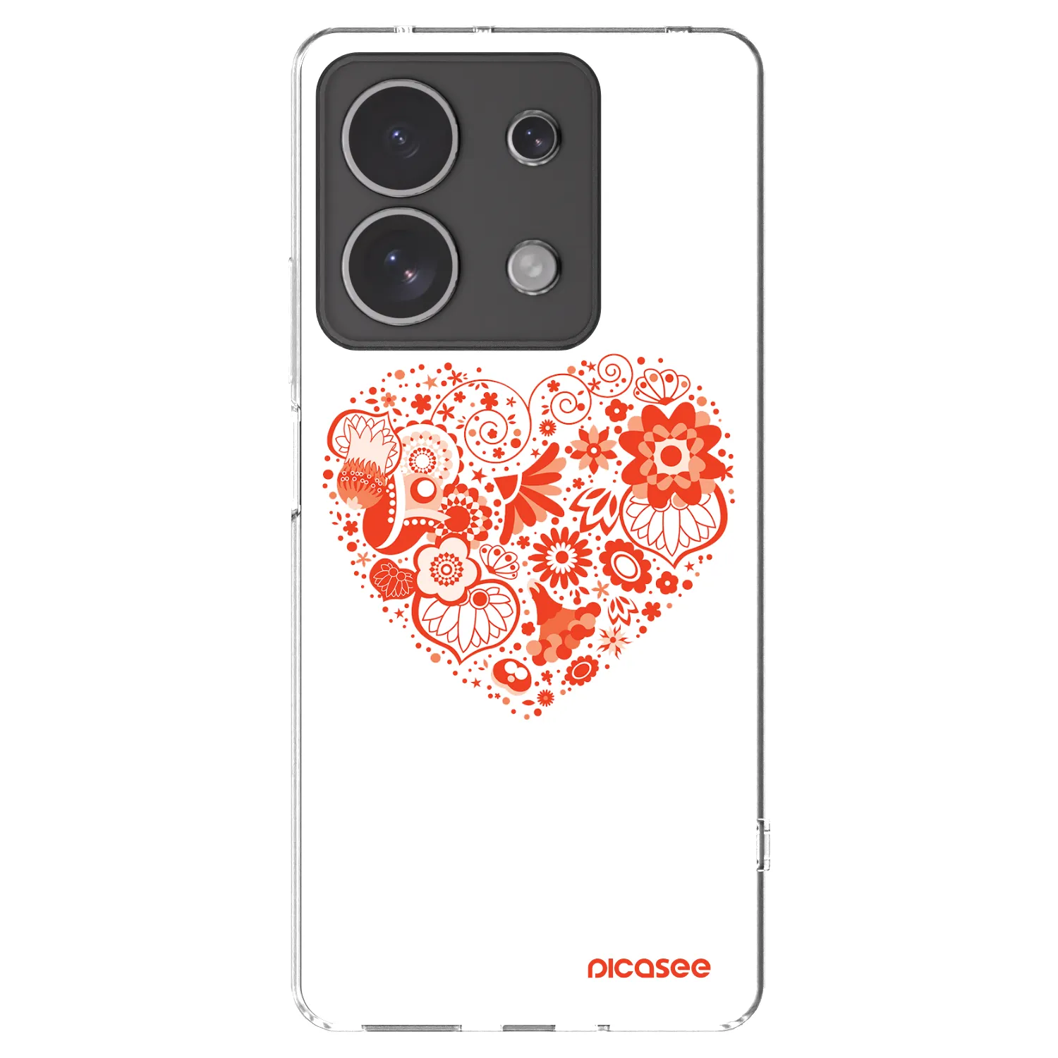Picasee husă transparentă din silicon pentru Xiaomi Redmi Note 13 4G - Big heart