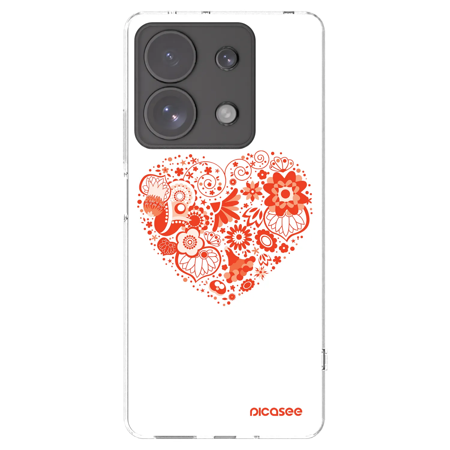 Picasee husă transparentă din silicon pentru Xiaomi Redmi Note 13 Pro 4G - Big heart