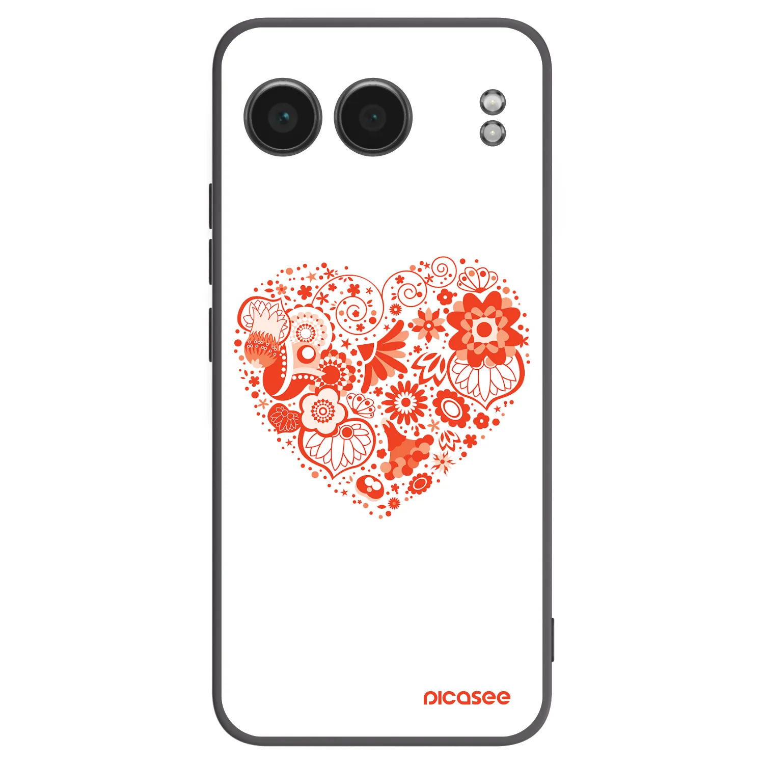 Picasee husă neagră din silicon pentru OnePlus Nord 4 - Big heart