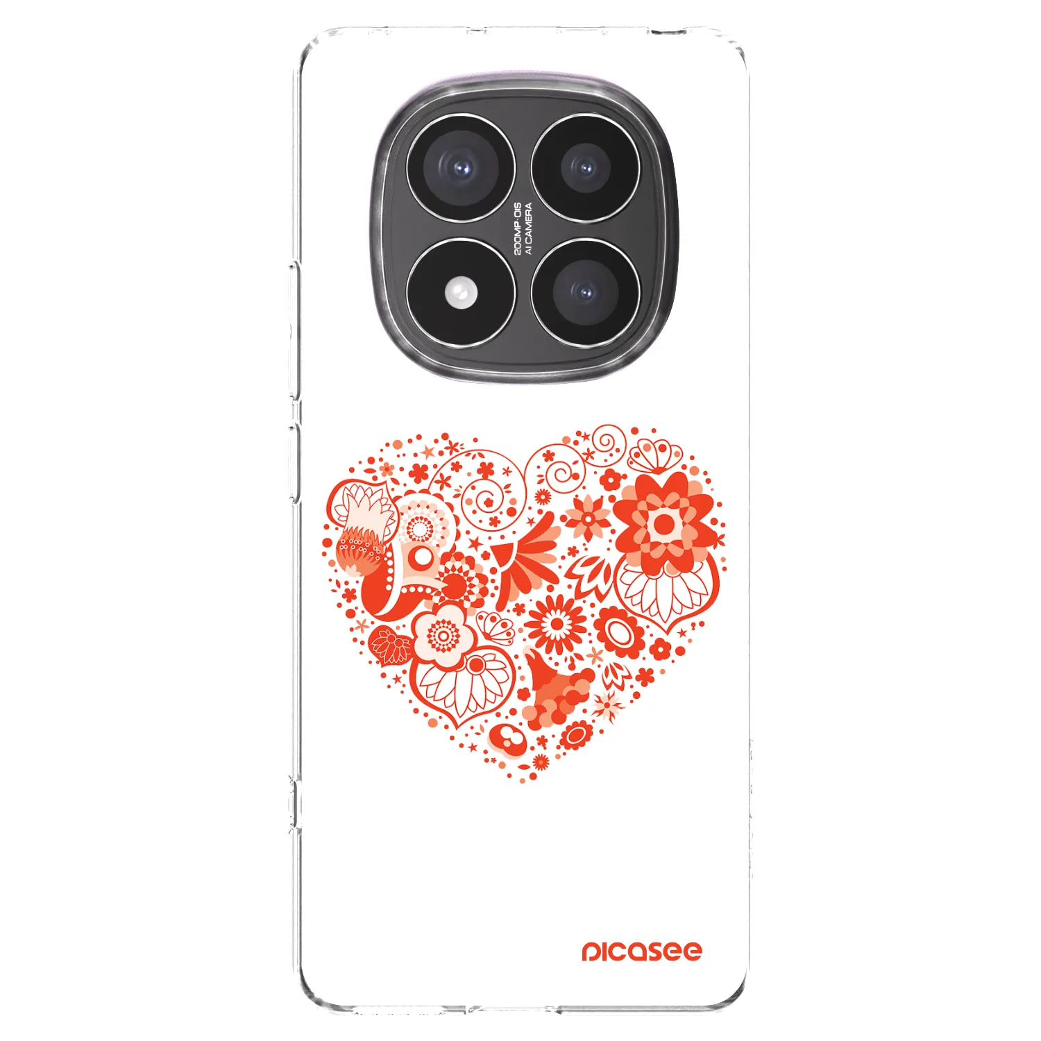 Picasee husă transparentă din silicon pentru Xiaomi Redmi Note 14 Pro+ 5G - Big heart