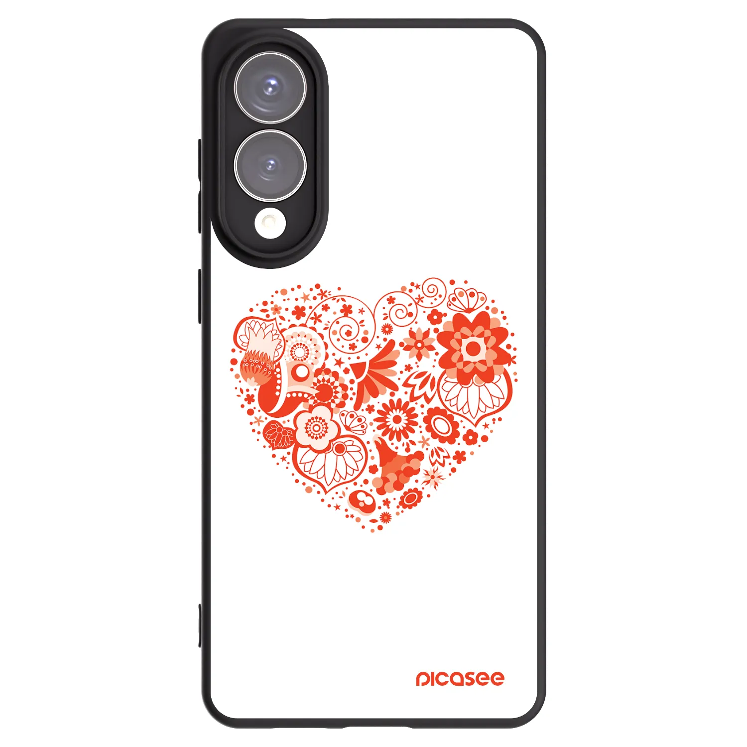 Picasee husă neagră din silicon pentru Samsung Galaxy S25 Edge 5G - Big heart