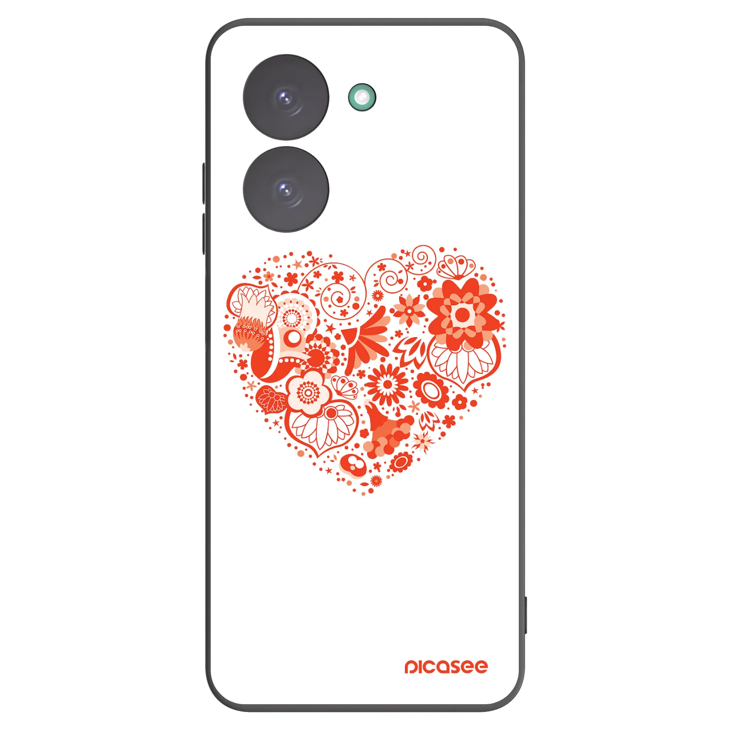 Picasee husă neagră din silicon pentru Xiaomi Redmi A5 - Big heart