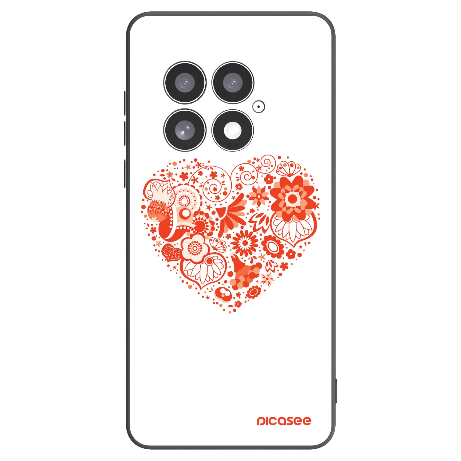 Picasee husă neagră din silicon pentru OnePlus 13 5G - Big heart