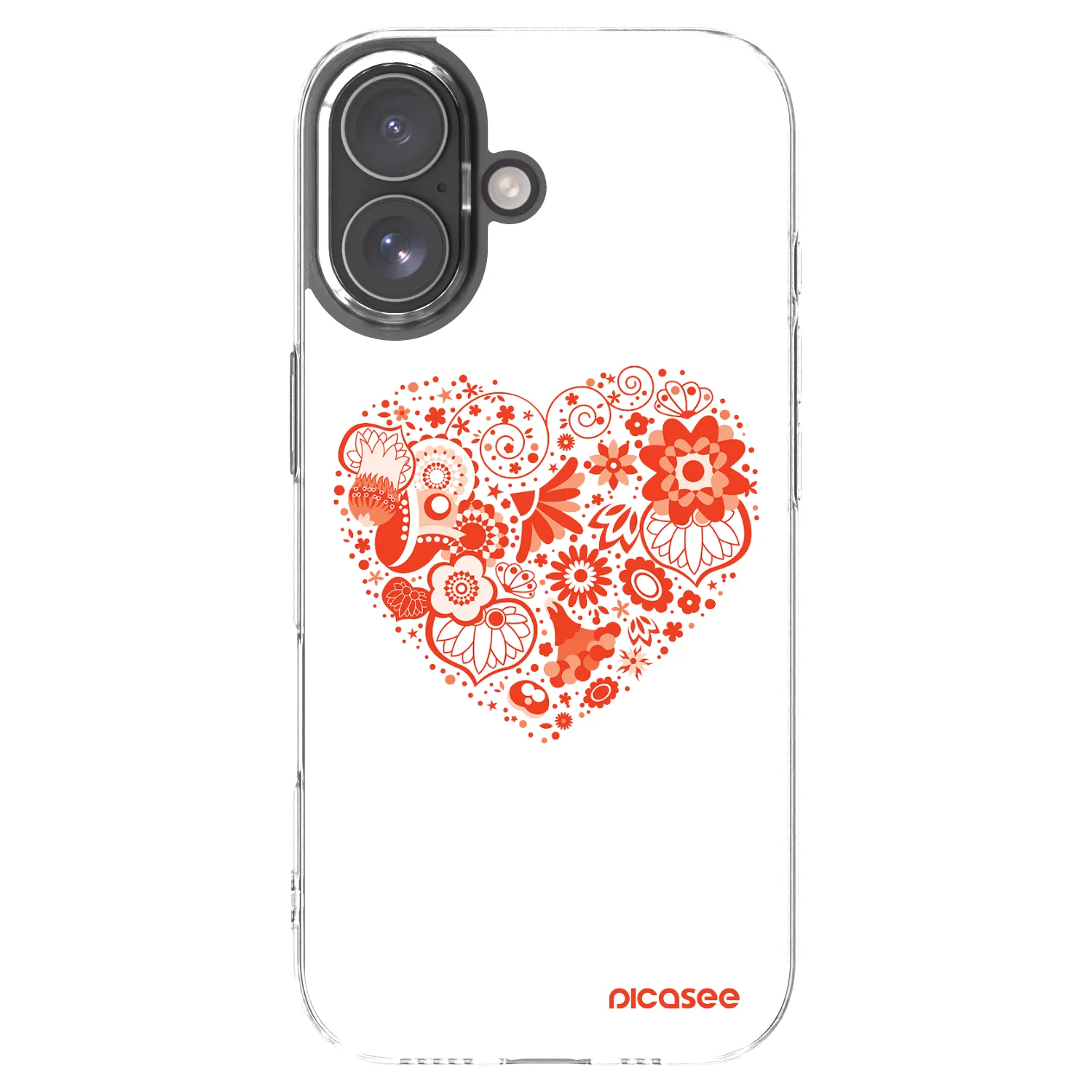 Picasee husă transparentă din silicon pentru Apple iPhone 17 - Big heart