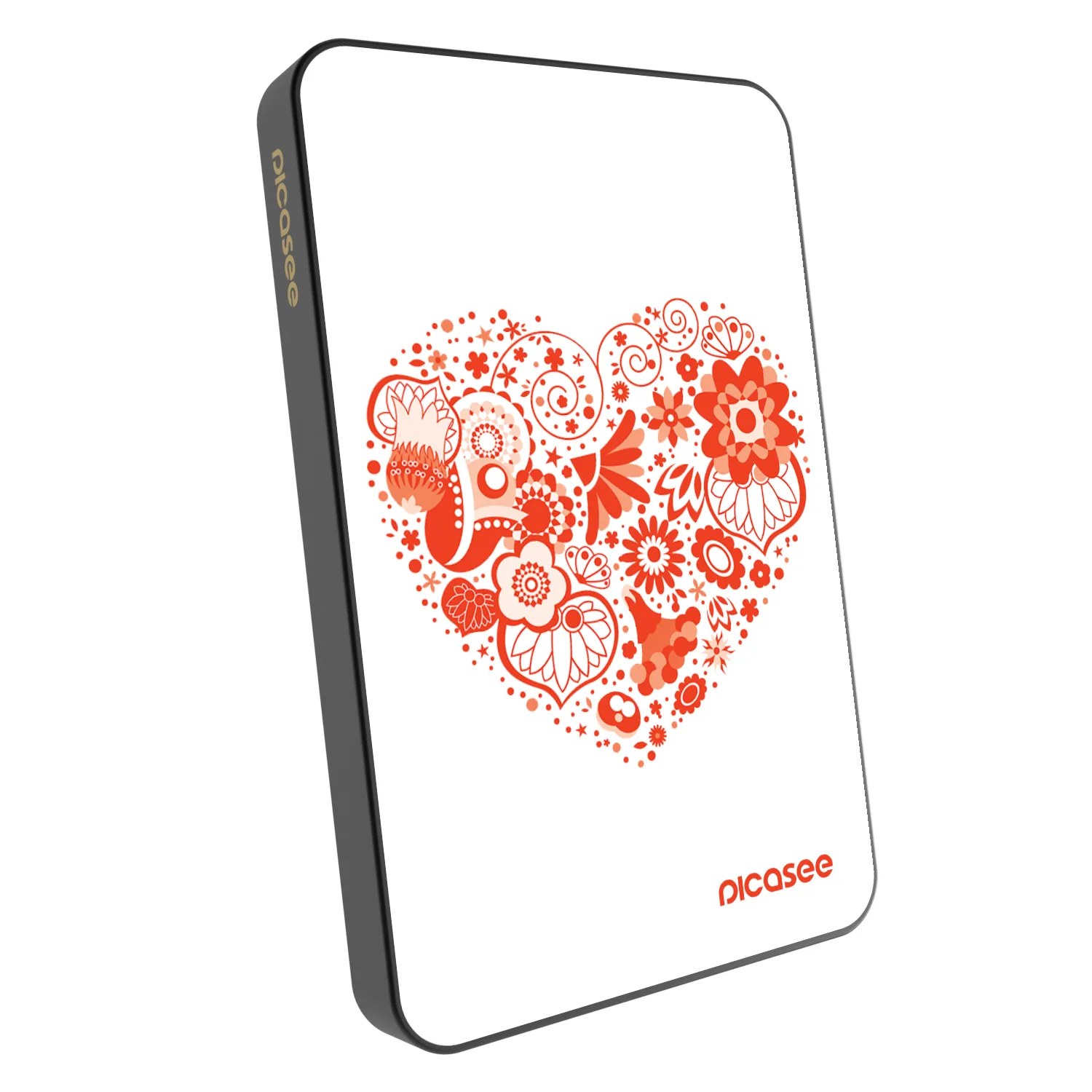 Picasee Powerbank cu MagSafe 5 000 mAh Gri - Big heart