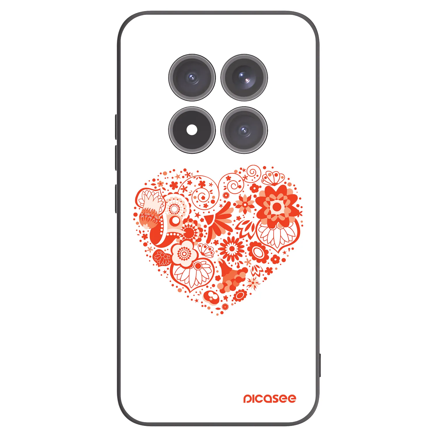 Picasee husă neagră din silicon pentru Xiaomi Redmi Note 15 Pro+ - Big heart