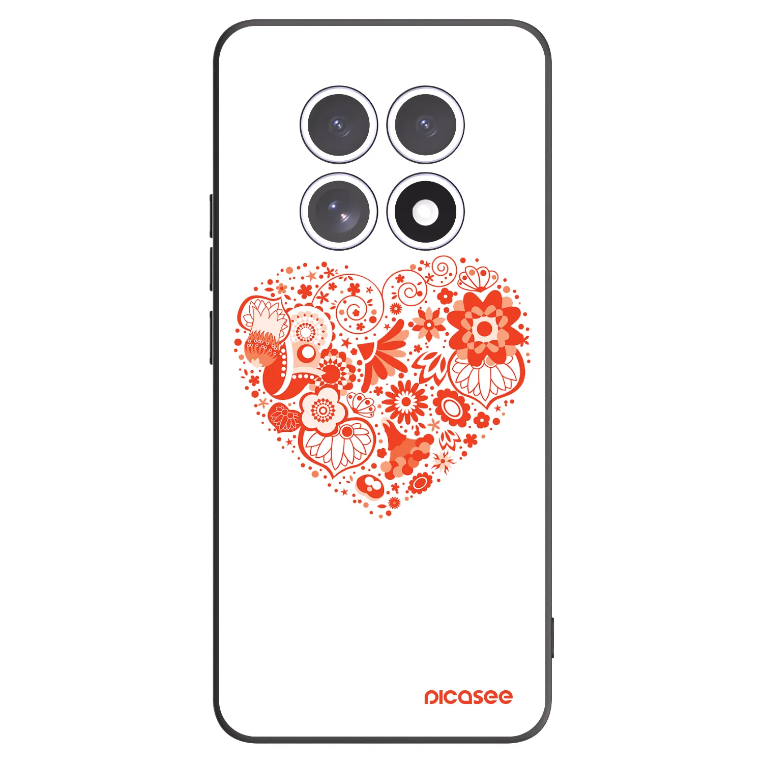 Picasee husă neagră din silicon pentru Xiaomi Redmi Note 15 - Big heart