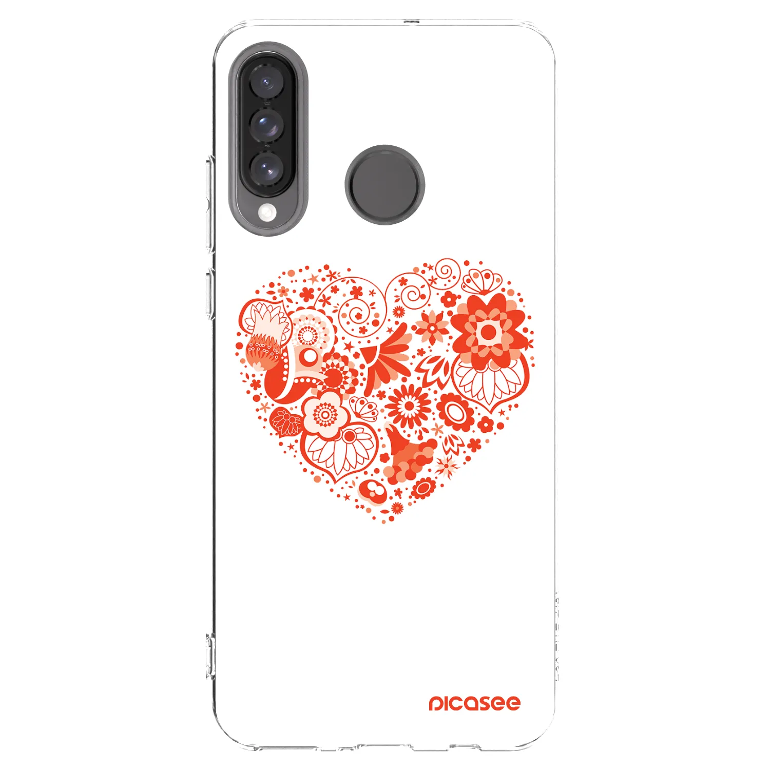 Picasee husă transparentă din silicon pentru Huawei P30 Lite - Big heart