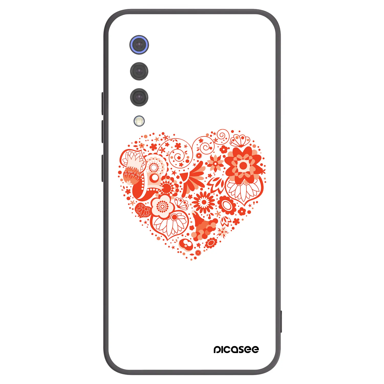 Picasee husă neagră din silicon pentru Xiaomi Mi 9 SE - Big heart