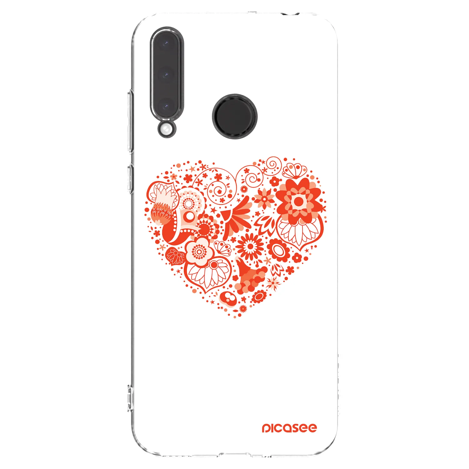 Picasee husă transparentă din silicon pentru Honor 20 Lite - Big heart