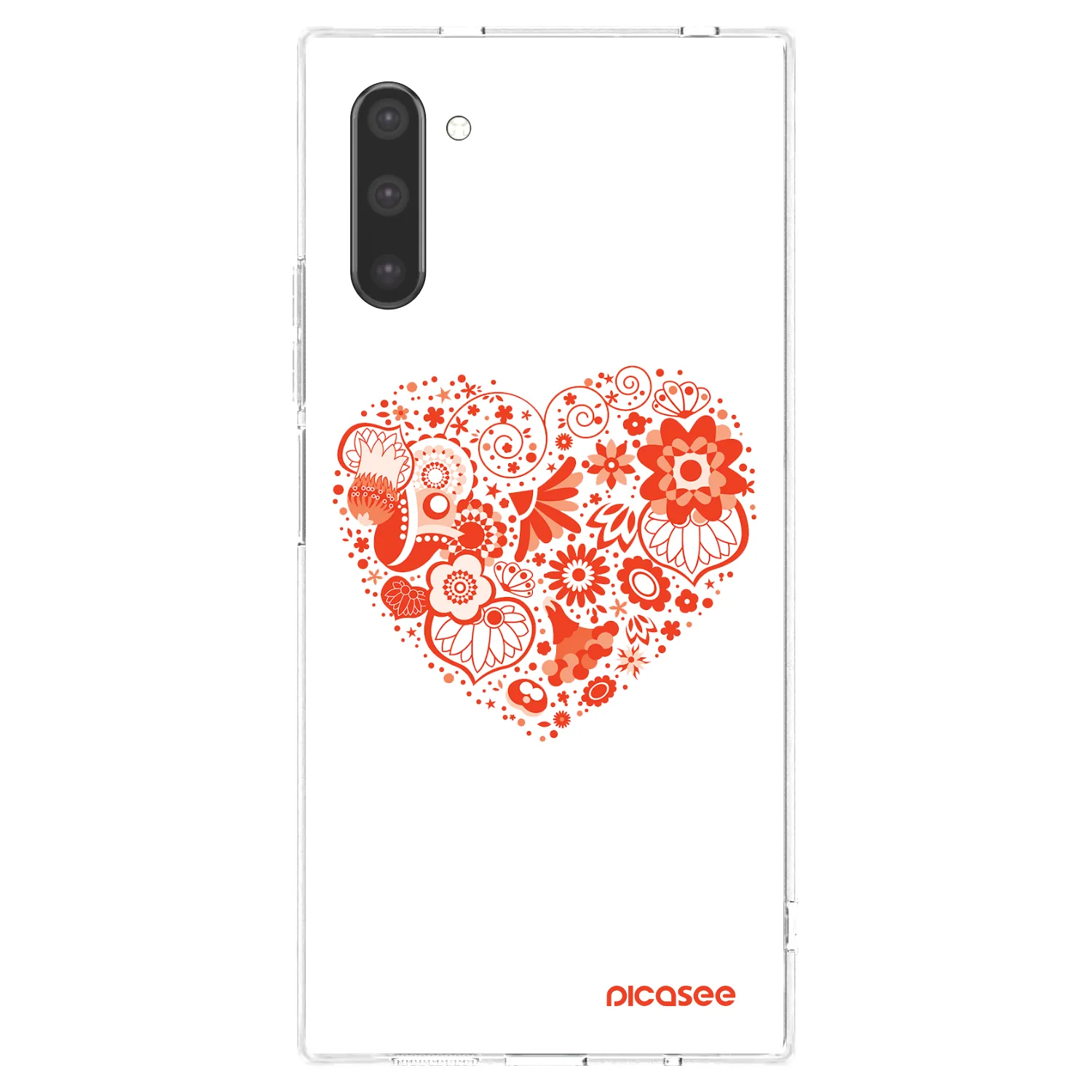 Picasee husă transparentă din silicon pentru Samsung Galaxy Note 10 N970F - Big heart