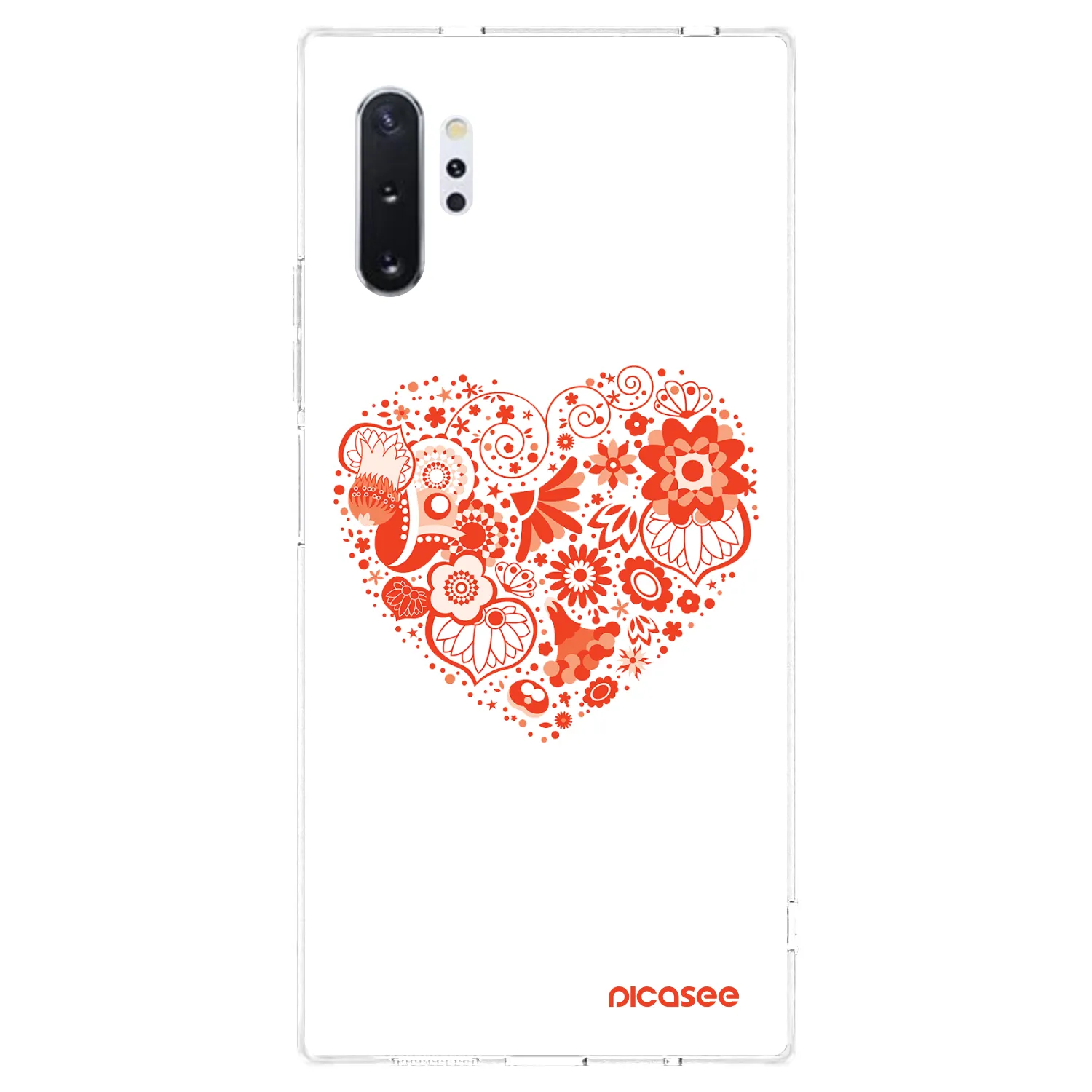 Picasee husă transparentă din silicon pentru Samsung Galaxy Note 10+ N975F - Big heart