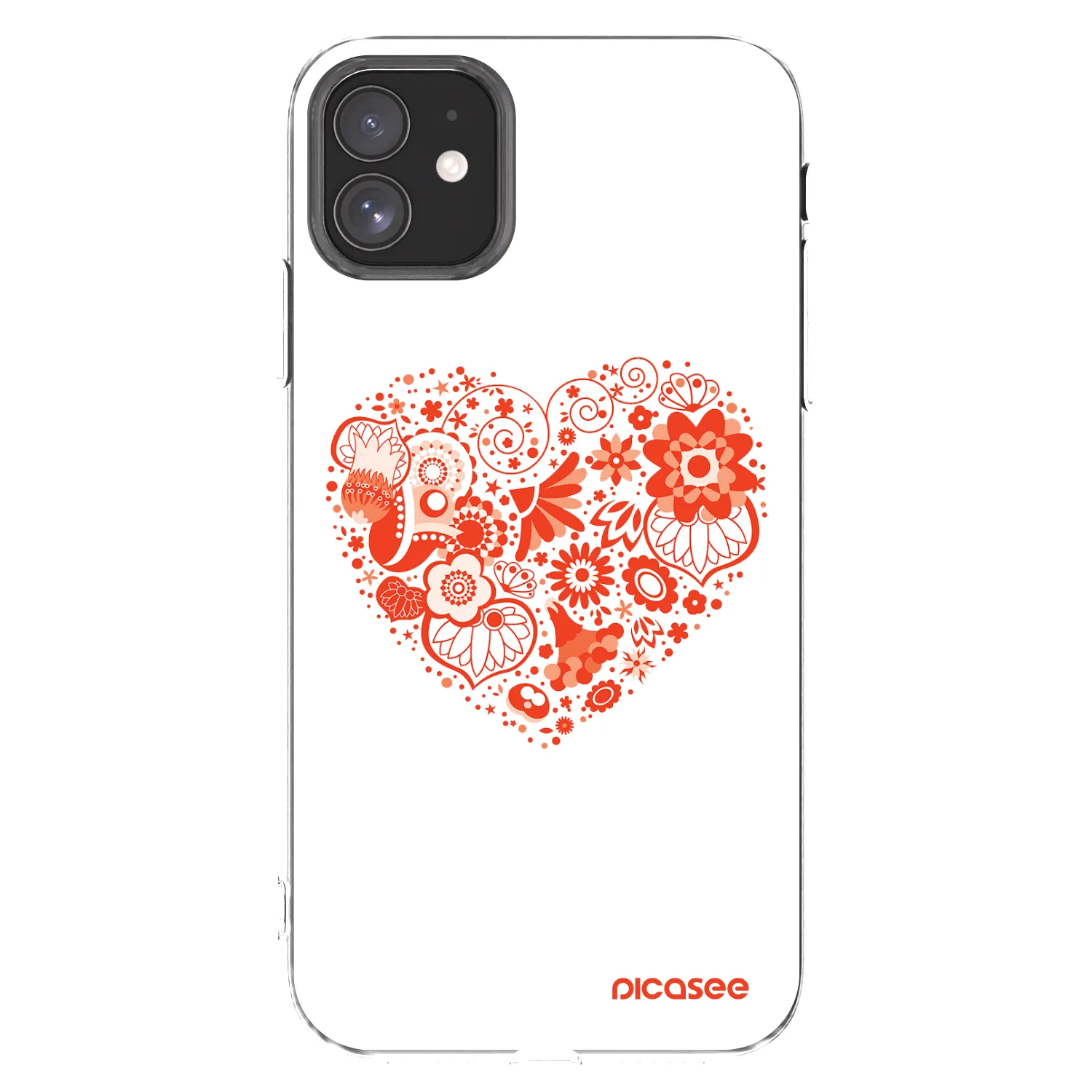 Picasee husă transparentă din silicon pentru Apple iPhone 11 - Big heart