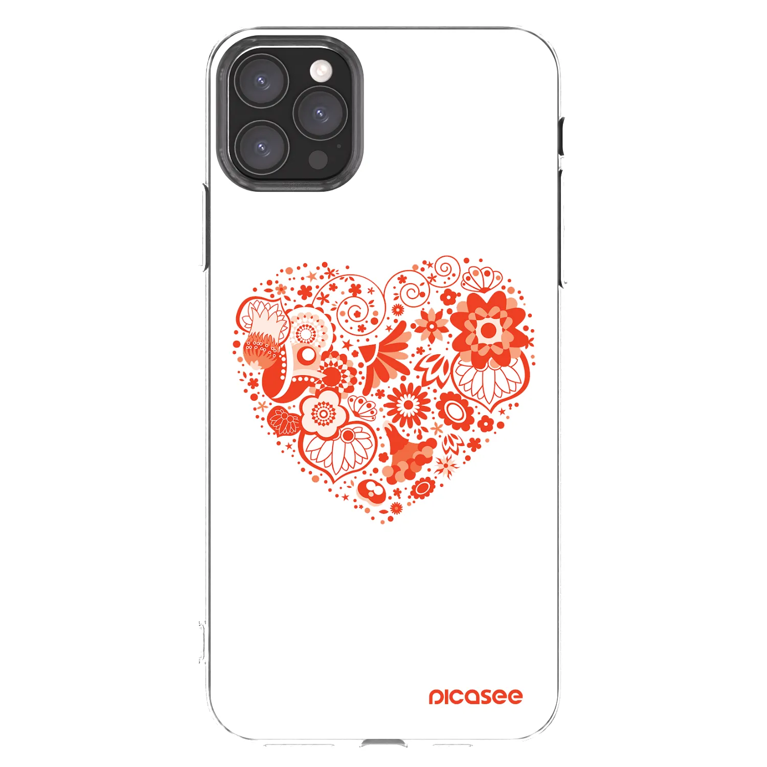Picasee husă transparentă din silicon pentru Apple iPhone 11 Pro Max - Big heart