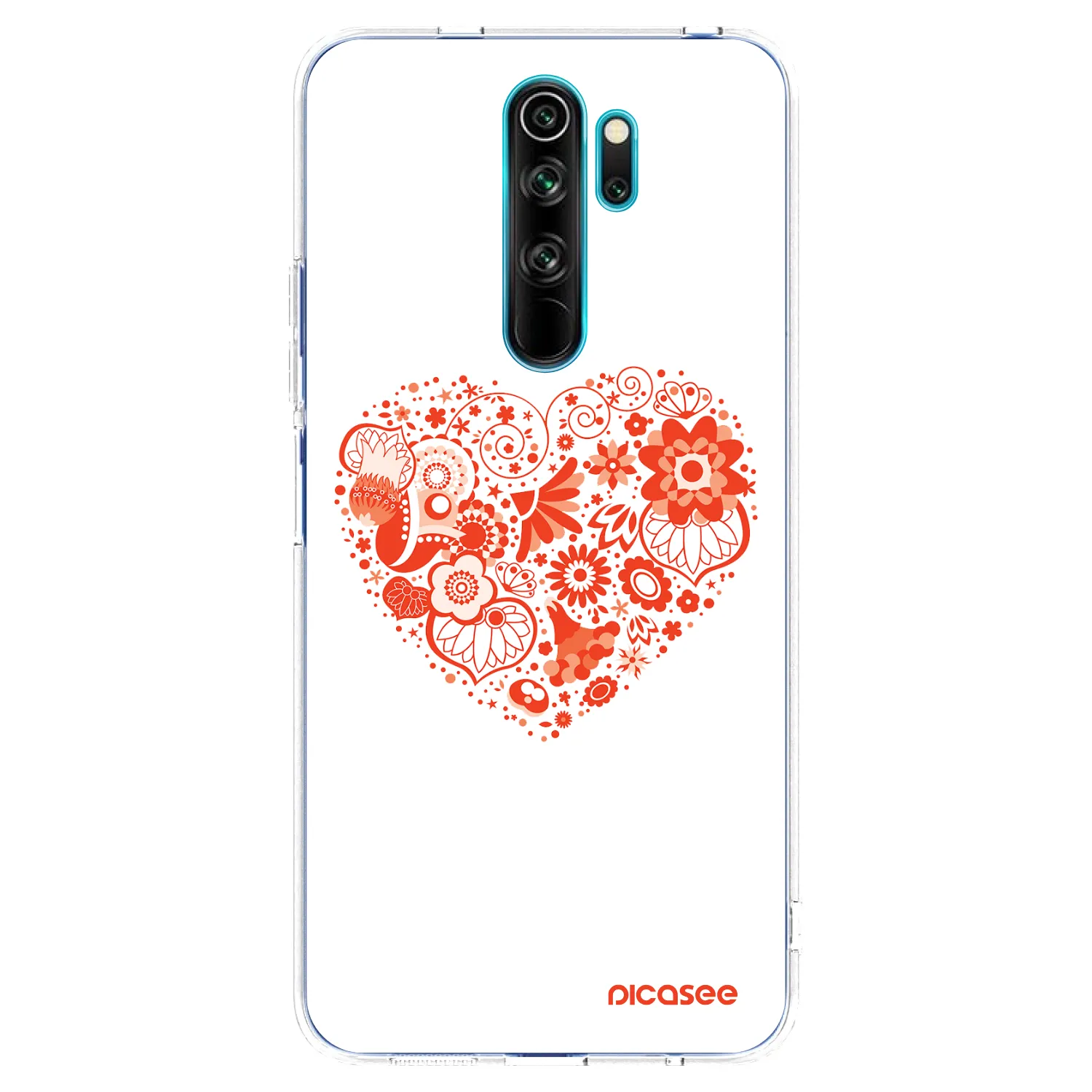 Picasee husă transparentă din silicon pentru Xiaomi Redmi Note 8 Pro - Big heart
