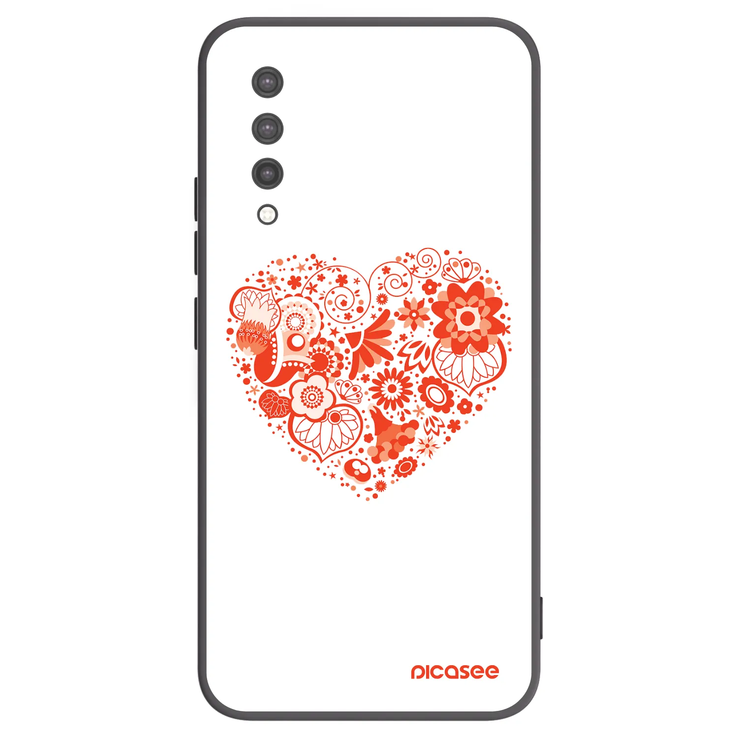 Picasee husă neagră din silicon pentru Xiaomi Mi 9 Lite - Big heart