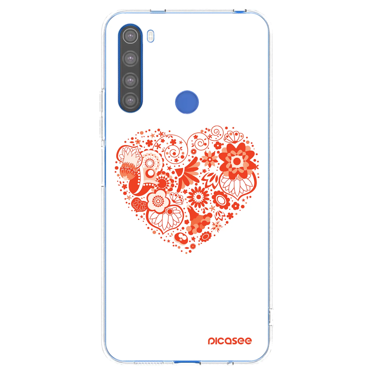 Picasee husă transparentă din silicon pentru Xiaomi Redmi Note 8T - Big heart
