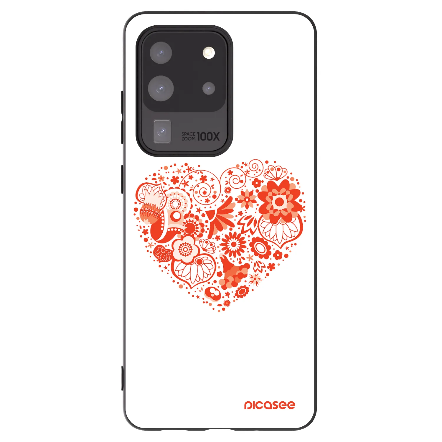 Picasee husă neagră din silicon pentru Samsung Galaxy S20 Ultra 5G G988F - Big heart