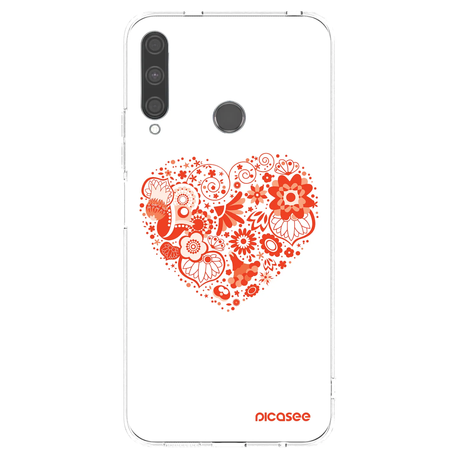 Picasee husă transparentă din silicon pentru Huawei P40 Lite E - Big heart