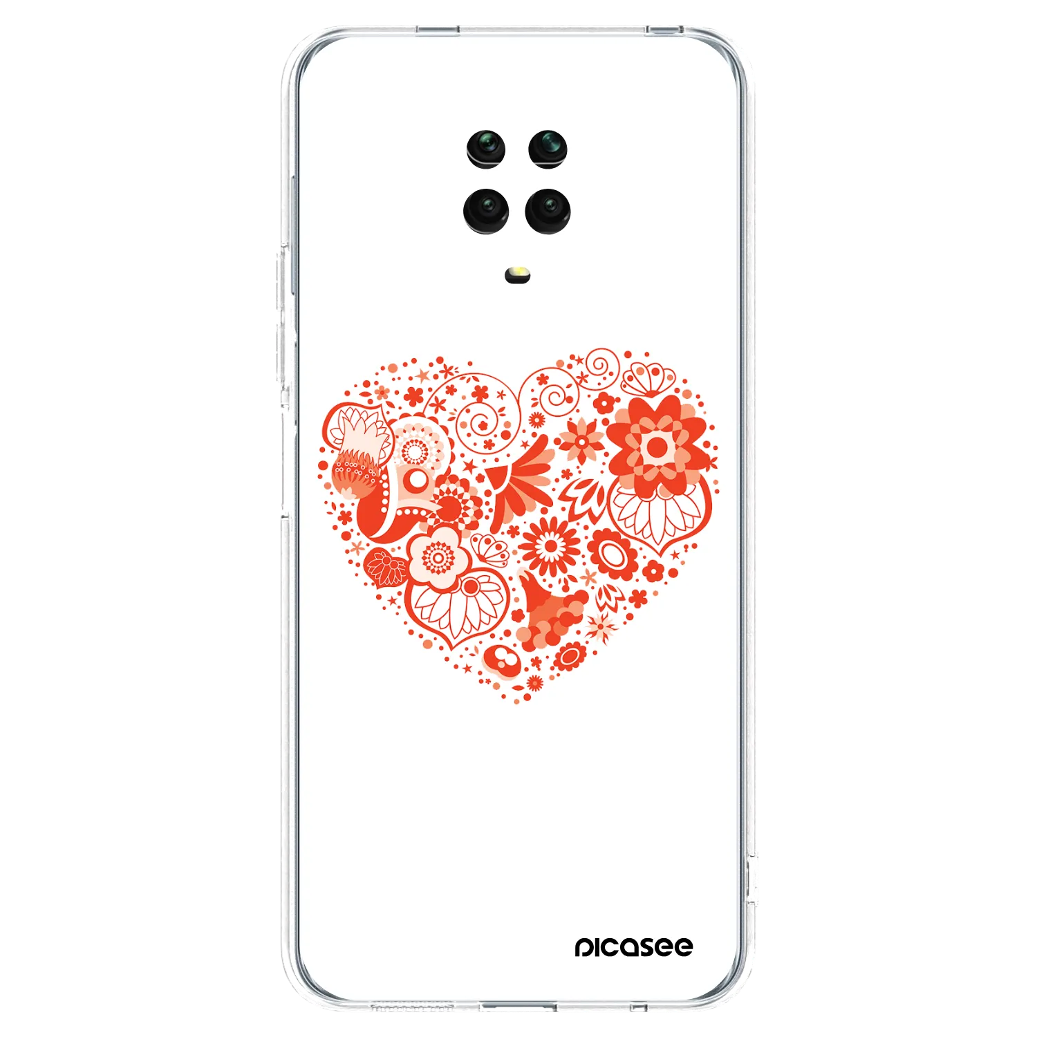 Picasee husă transparentă din silicon pentru Xiaomi Redmi Note 9S - Big heart