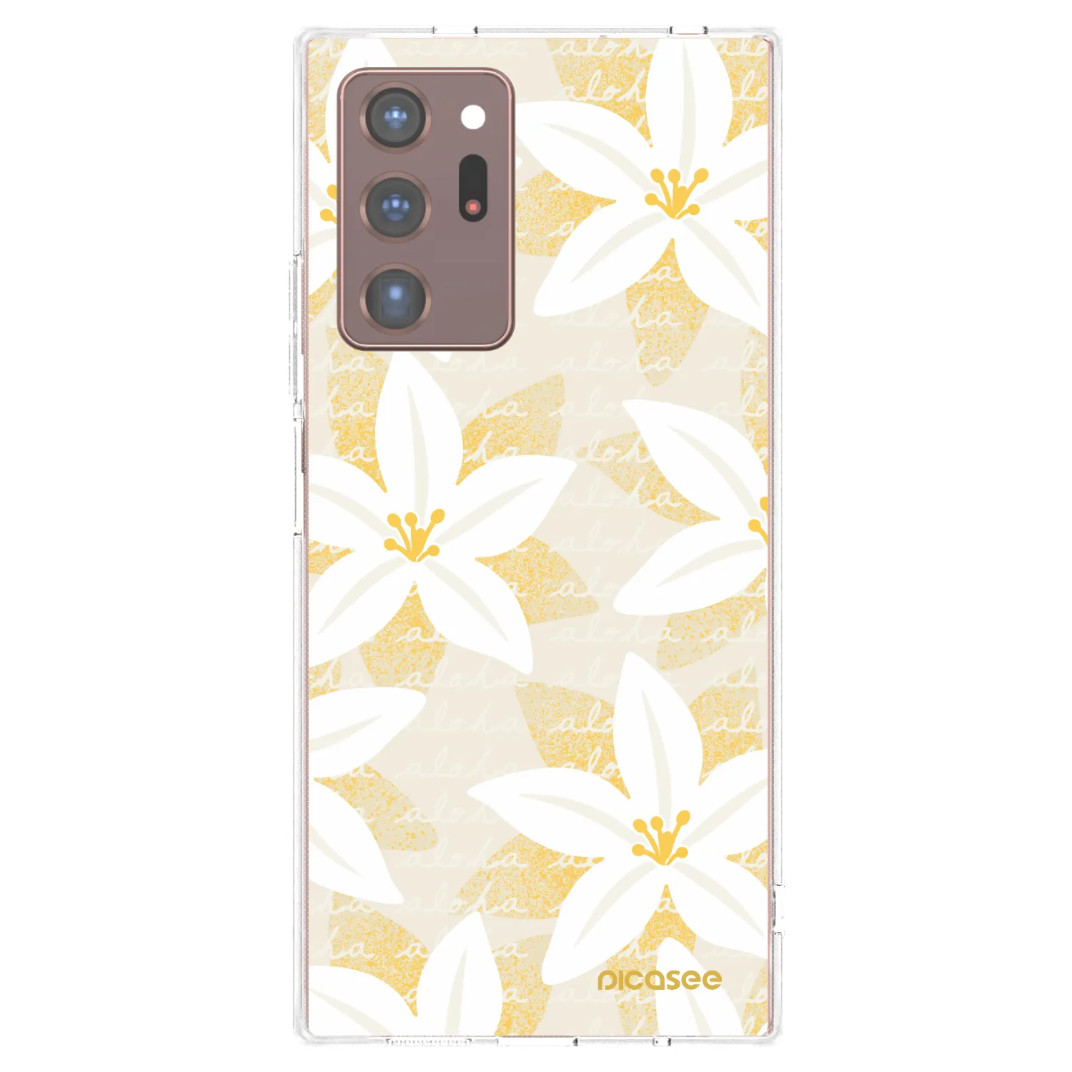 Picasee husă transparentă din silicon pentru Samsung Galaxy Note 20 Ultra - Island Leave