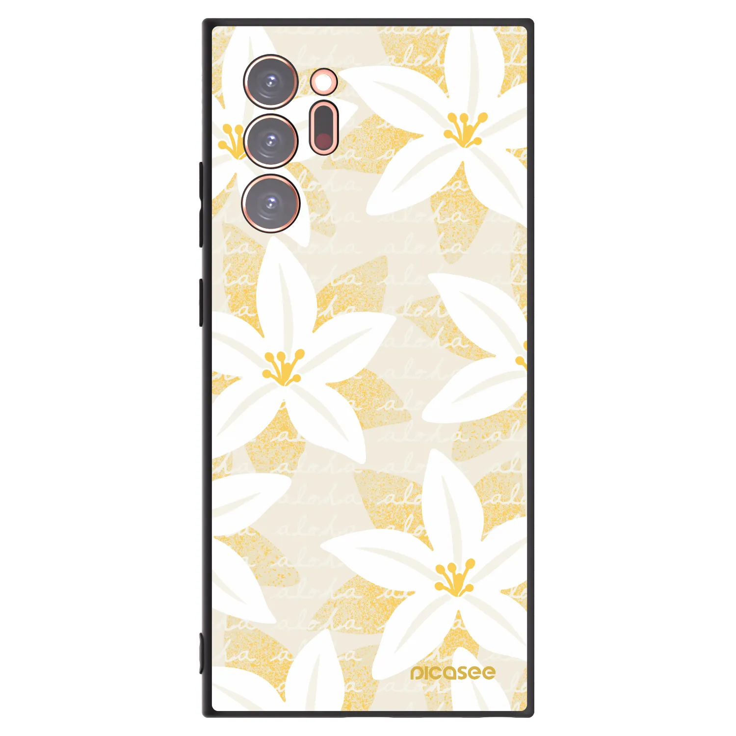 Picasee husă neagră din silicon pentru Samsung Galaxy Note 20 Ultra - Island Leave