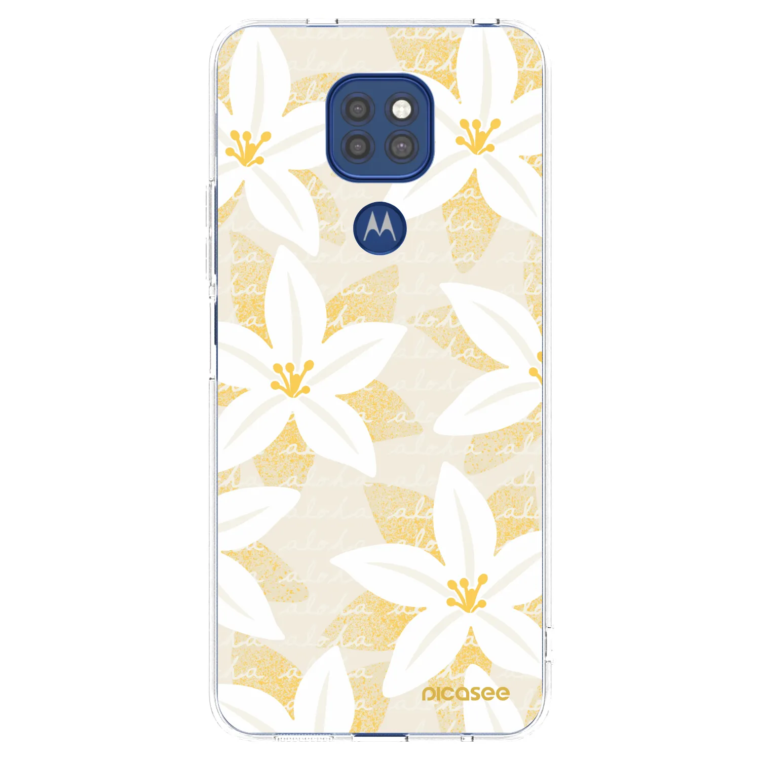 Picasee husă transparentă din silicon pentru Motorola Moto G9 Play - Island Leave