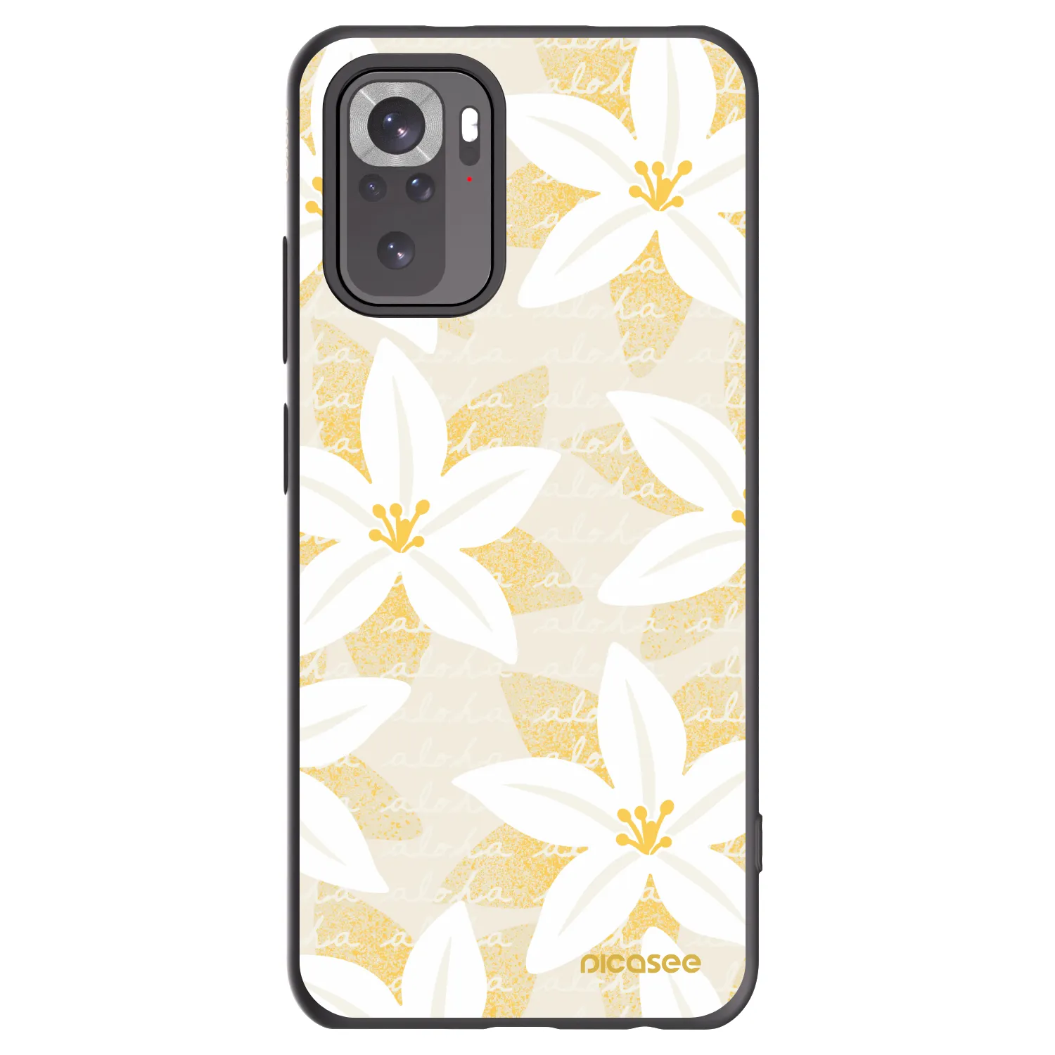 Picasee husă neagră din silicon pentru Xiaomi Redmi Note 10 - Island Leave