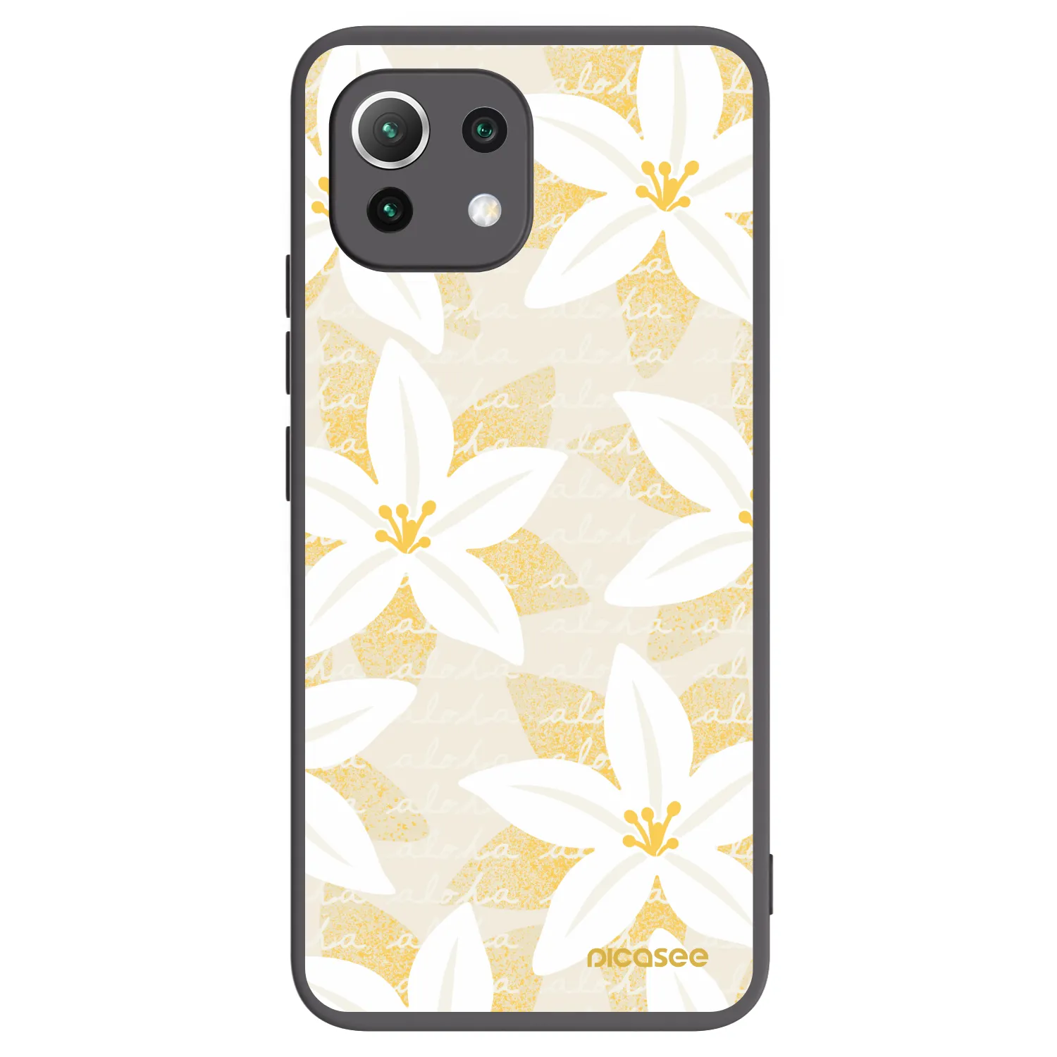 Picasee husă neagră din silicon pentru Xiaomi Mi 11 Lite - Island Leave