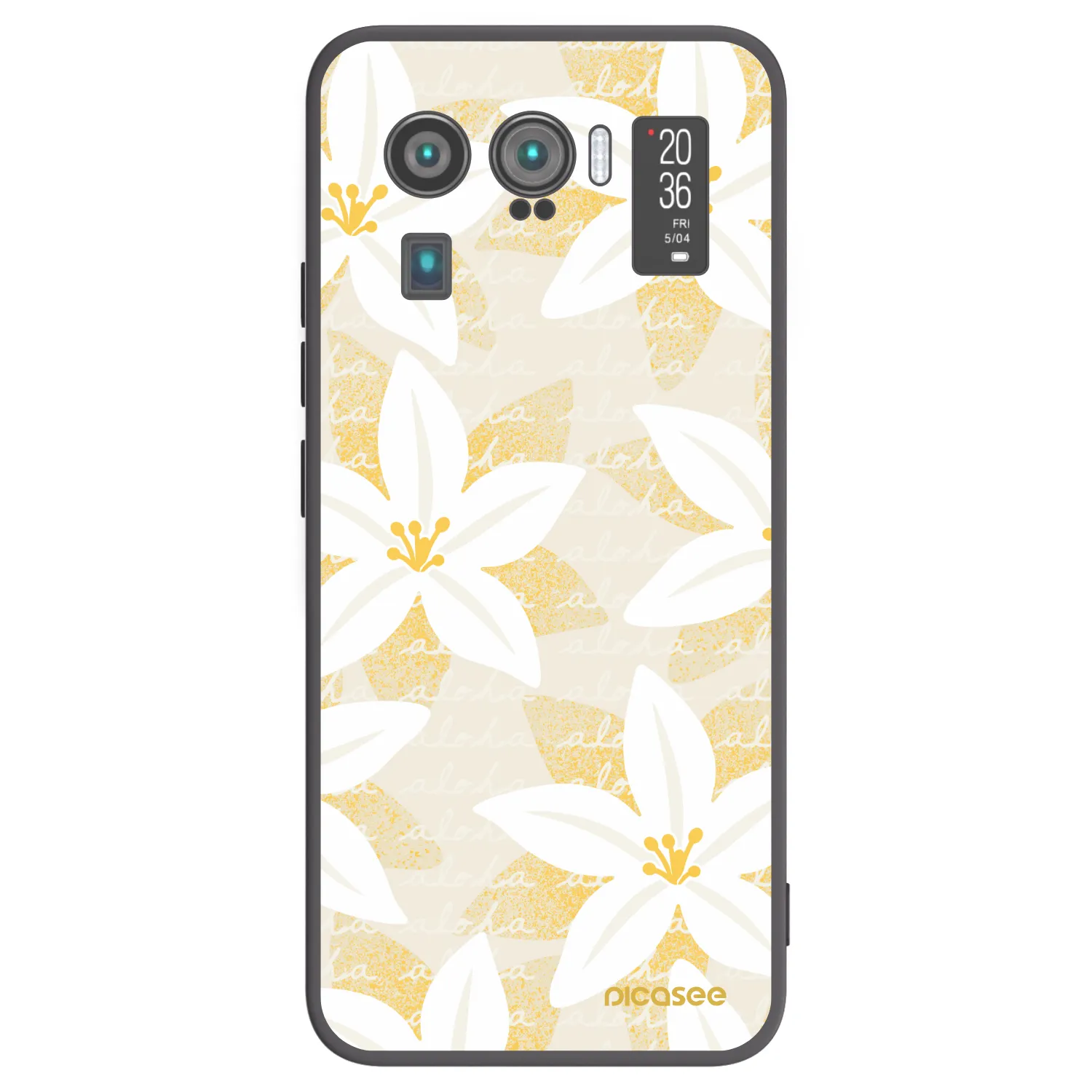 Picasee husă neagră din silicon pentru Xiaomi Mi 11 Ultra - Island Leave