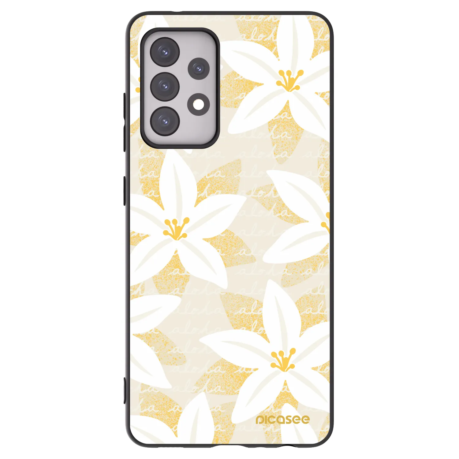 Picasee husă neagră din silicon pentru Samsung Galaxy A52s 5G A528B - Island Leave