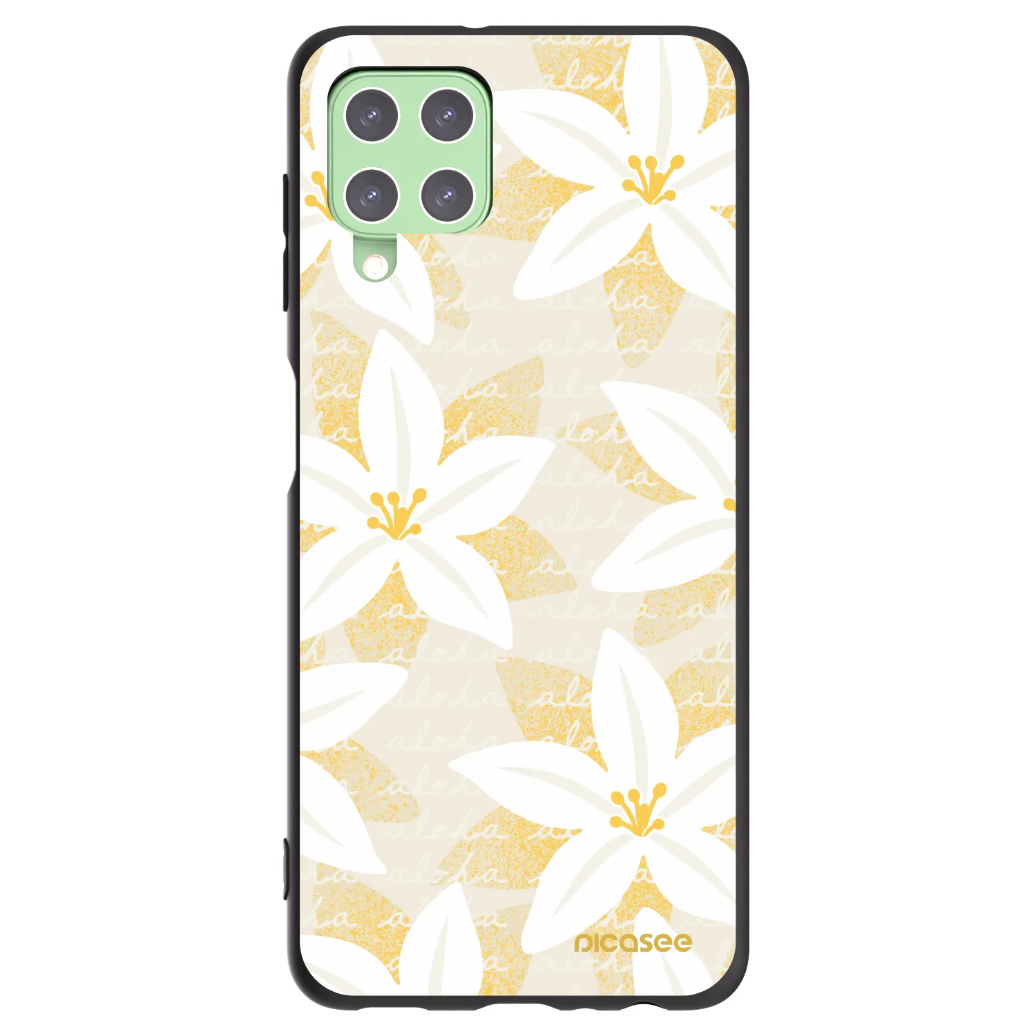 Picasee husă neagră din silicon pentru Samsung Galaxy A22 A225F 4G - Island Leave