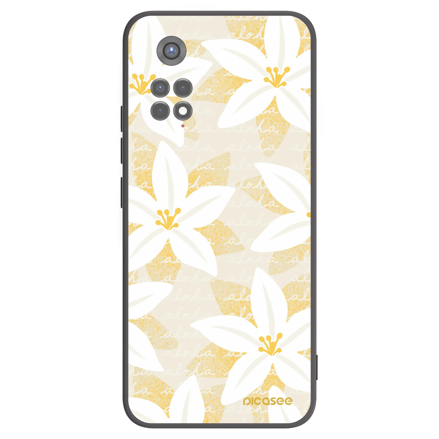Picasee husă neagră din silicon pentru Xiaomi Redmi Note 11S 5G - Island Leave