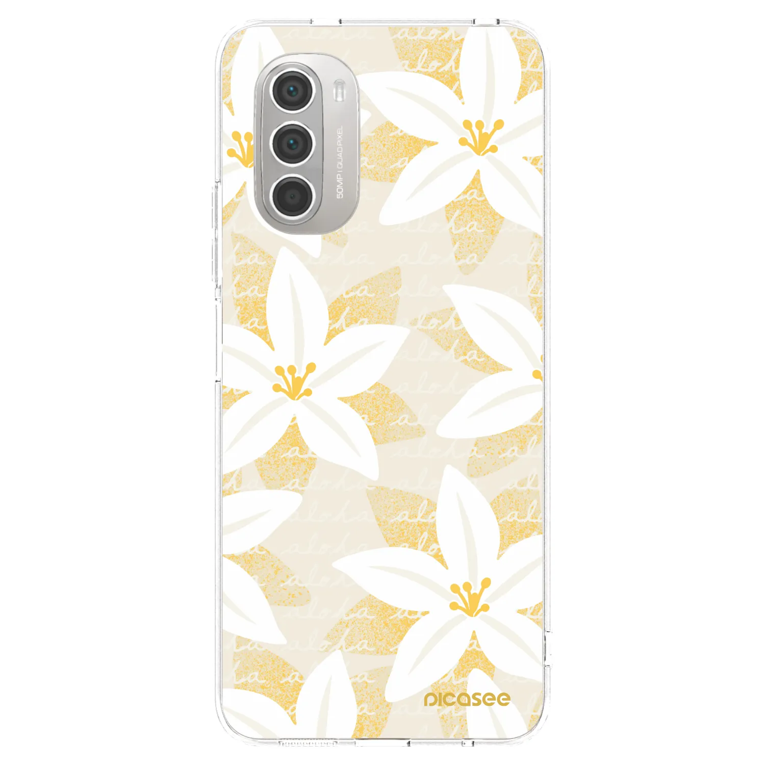Picasee husă transparentă din silicon pentru Motorola Moto G51 - Island Leave