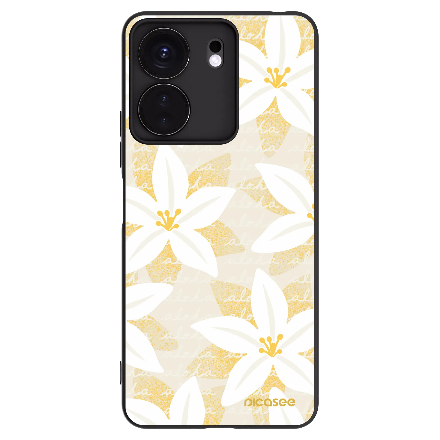 Picasee husă neagră din silicon pentru Xiaomi Redmi 13C 4G - Island Leave