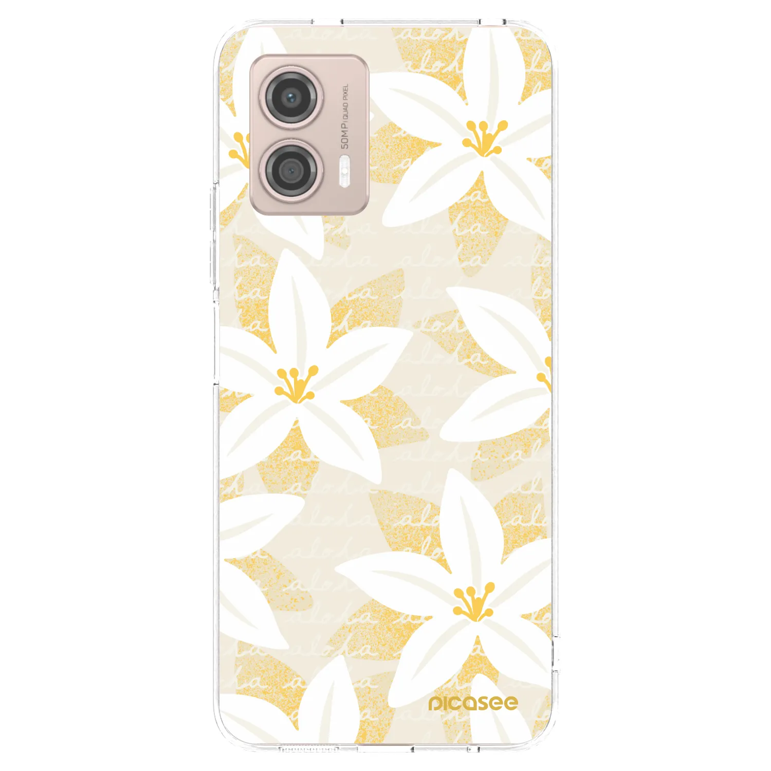Picasee husă transparentă din silicon pentru Motorola Moto G53 5G - Island Leave