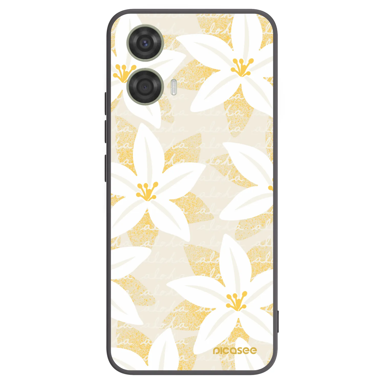 Picasee husă neagră din silicon pentru Motorola Moto G24 - Island Leave