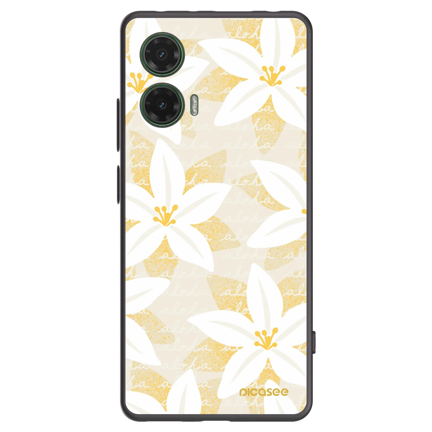 Picasee husă neagră din silicon pentru Motorola Moto G35 5G - Island Leave