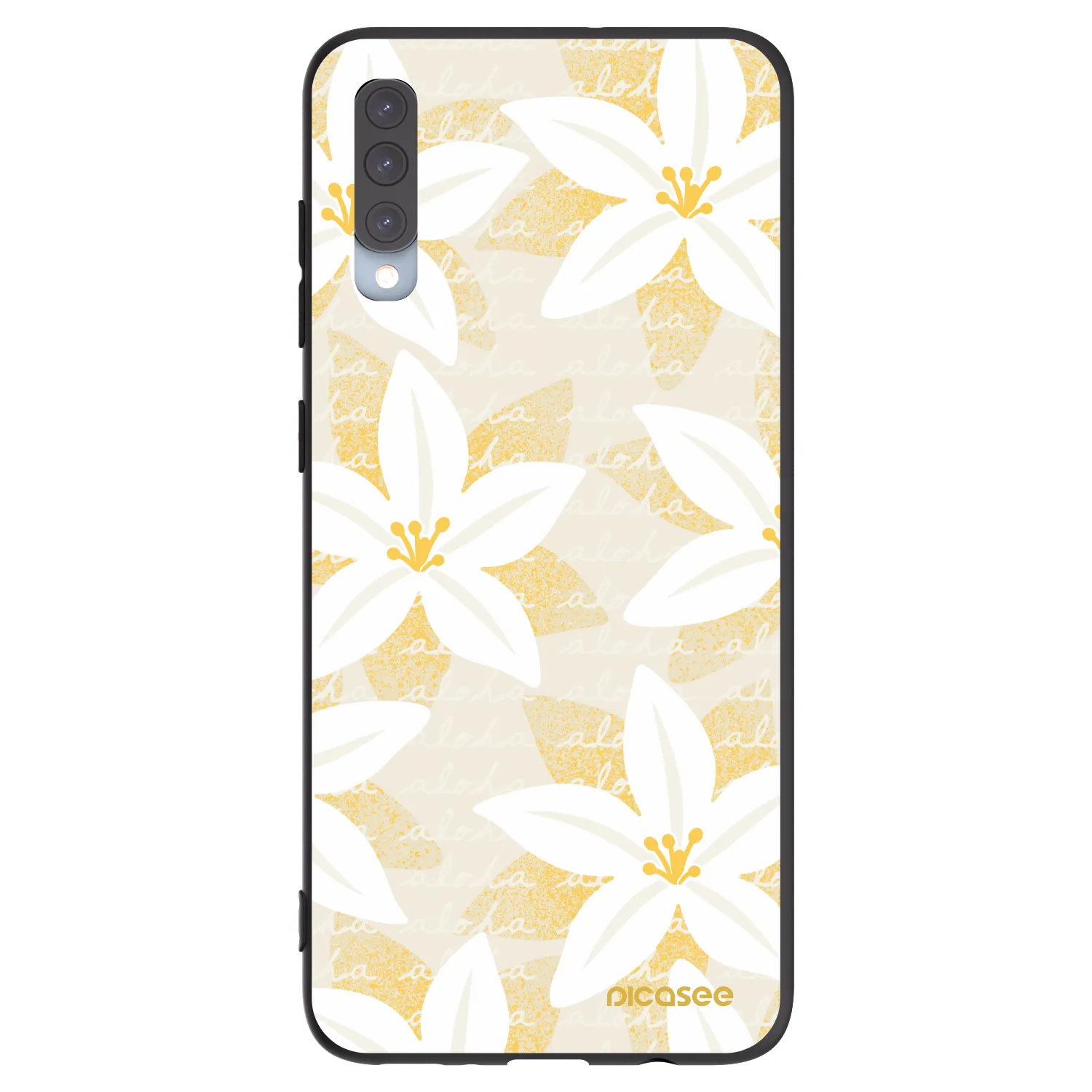 Picasee husă neagră din silicon pentru Samsung Galaxy A70 A705F - Island Leave