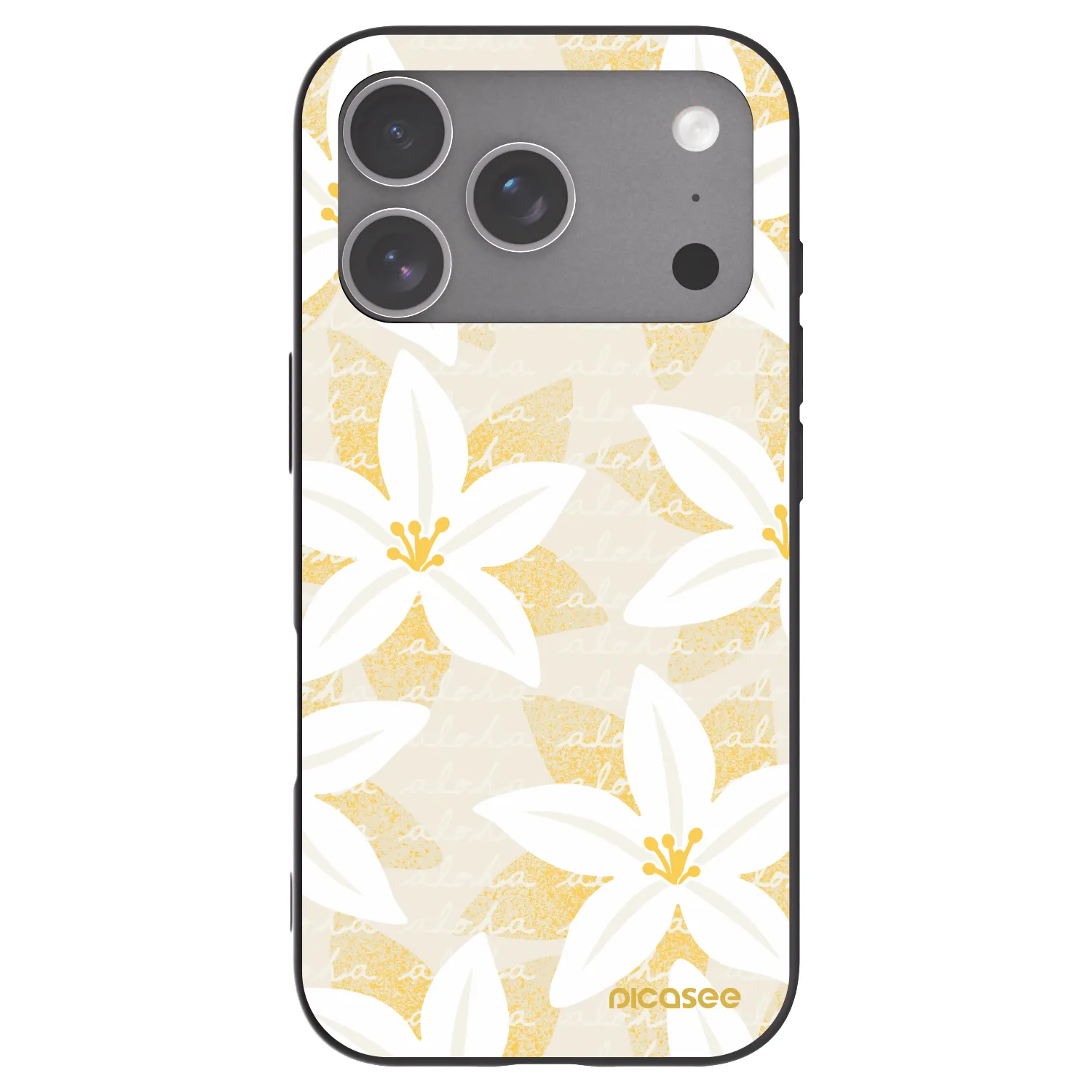 Picasee husă neagră din silicon pentru Apple iPhone 18 Pro - Island Leave