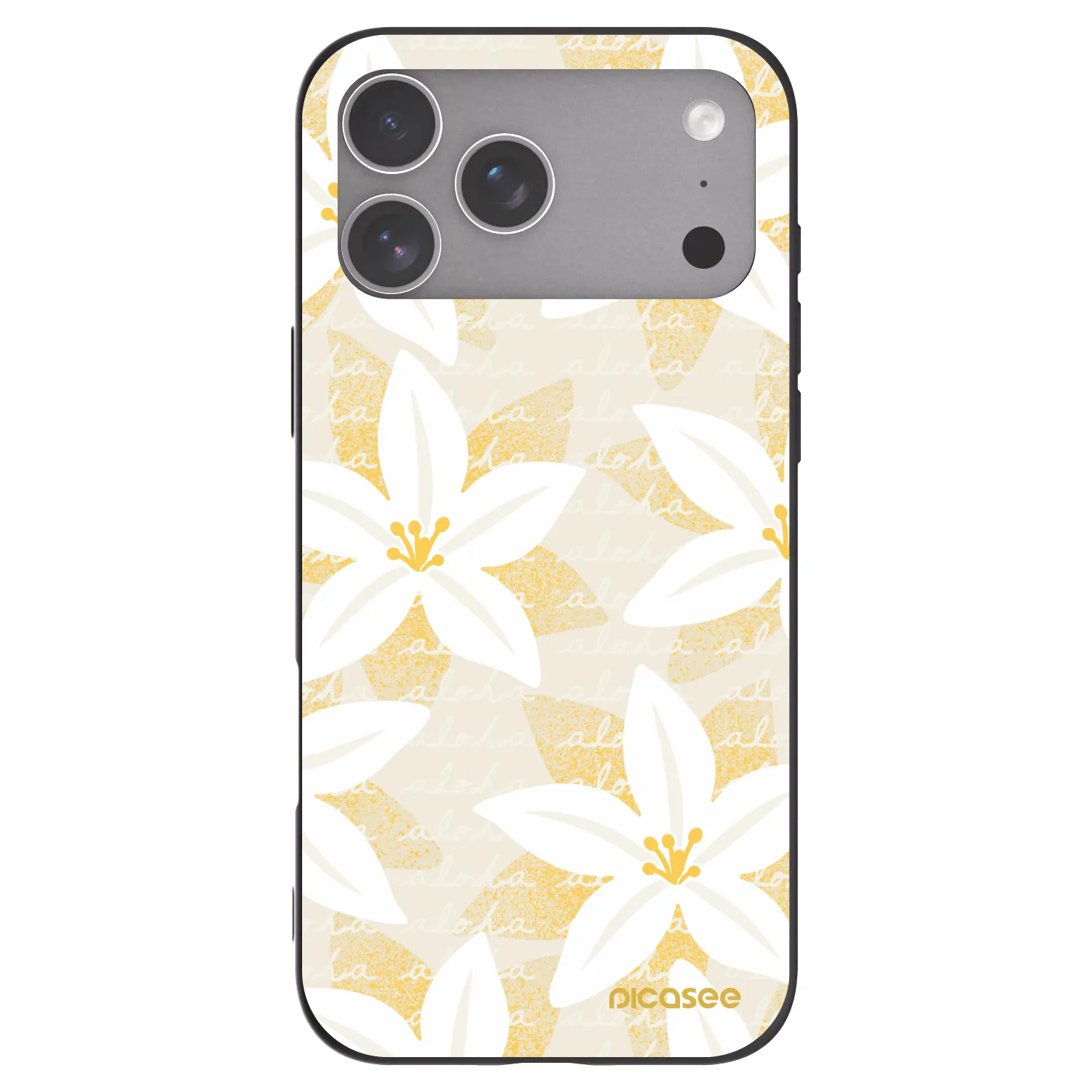 Picasee husă neagră din silicon pentru Apple iPhone 18 Pro Max - Island Leave