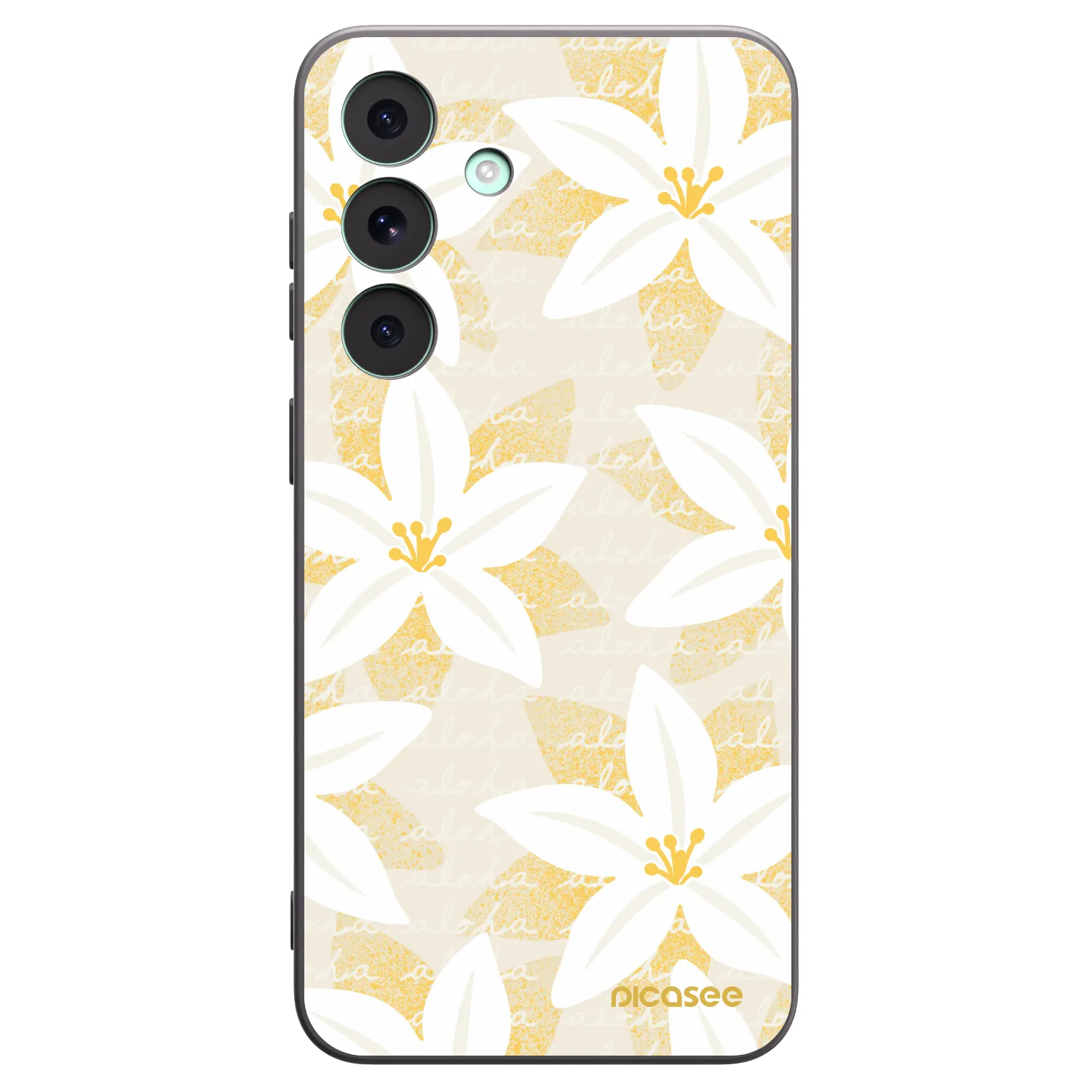 Picasee husă neagră din silicon pentru Samsung Galaxy S26 FE - Island Leave