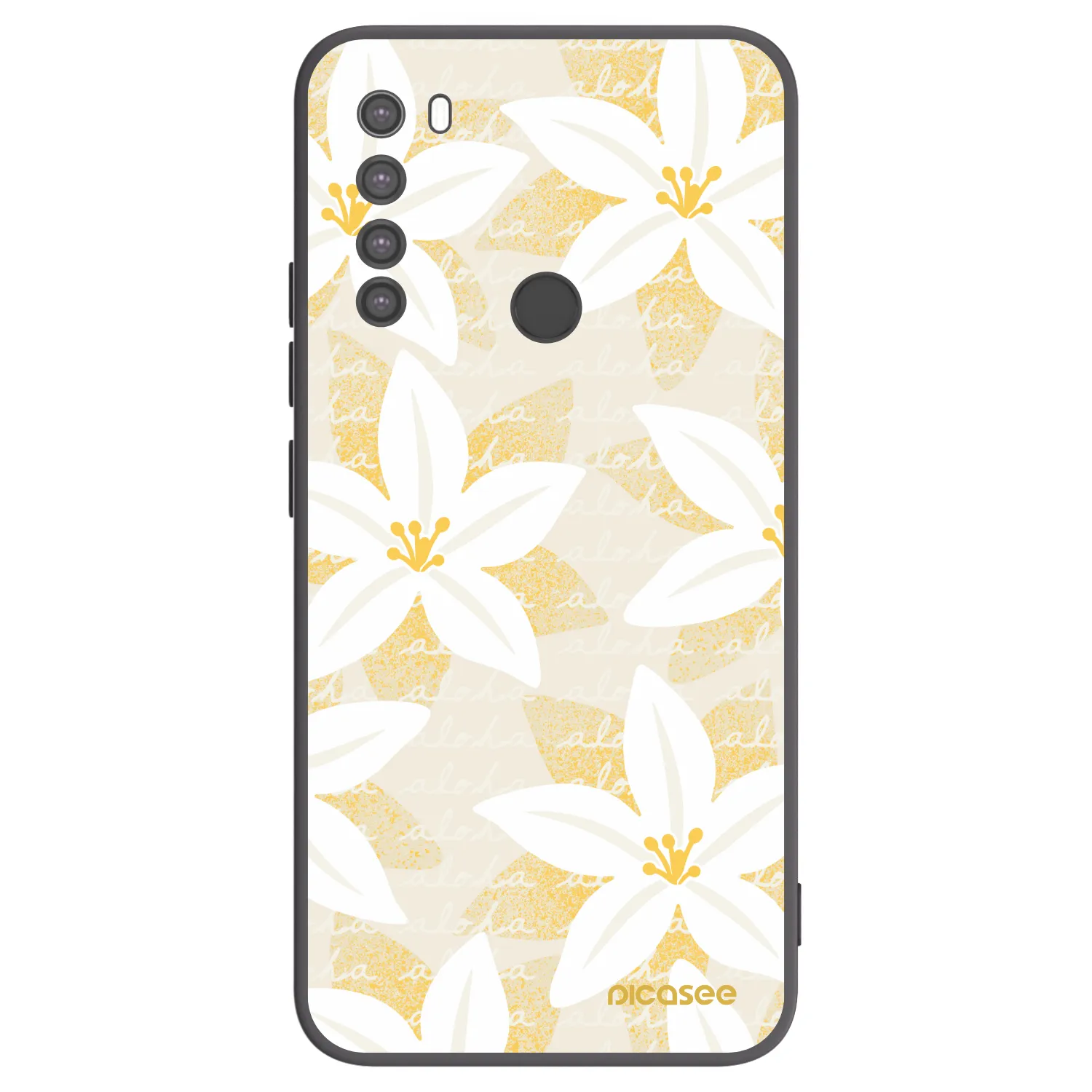Picasee husă neagră din silicon pentru Xiaomi Redmi Note 8 - Island Leave