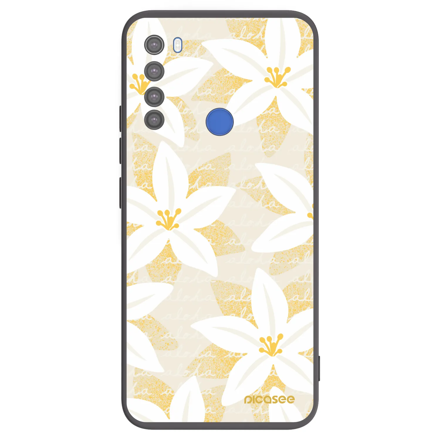Picasee husă neagră din silicon pentru Xiaomi Redmi Note 8T - Island Leave