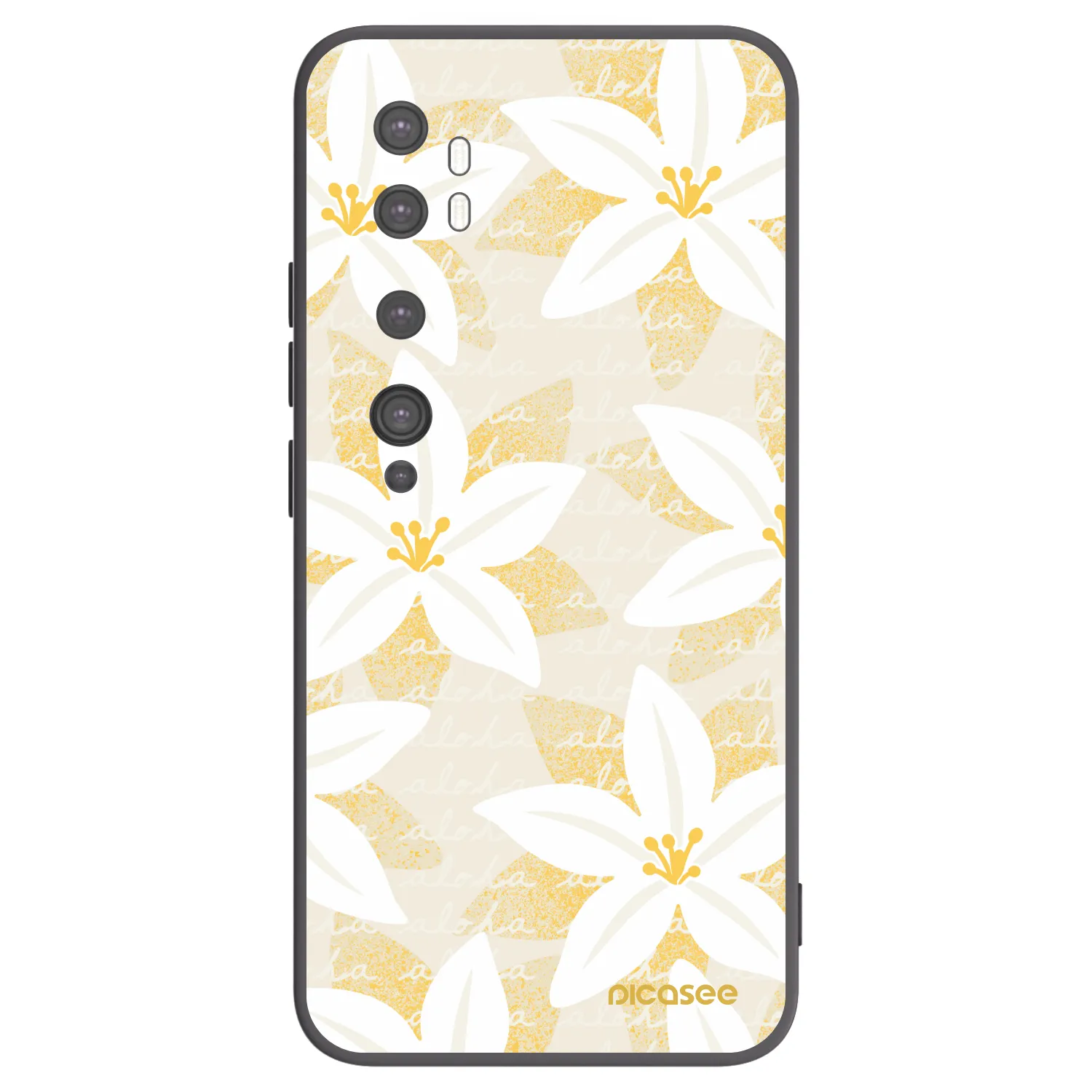 Picasee husă neagră din silicon pentru Xiaomi Mi Note 10 (Pro) - Island Leave
