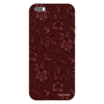 Picasee husă transparentă din silicon pentru Apple iPhone 5/5S/SE - Red Elegance