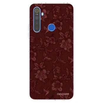 Picasee husă transparentă din silicon pentru Realme 5 - Red Elegance